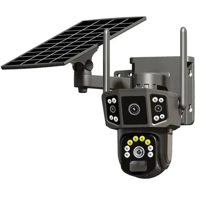دوربین خورشیدی سولار سیم کارتی دو لنزه مدل V380 — تصویر ۲