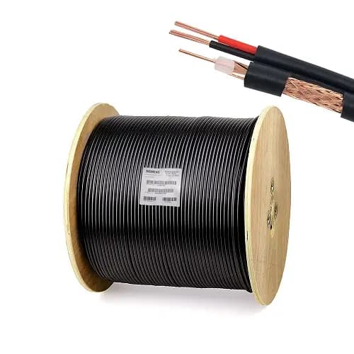 کابل کواکسیال ترکیبی RG59 زیمنس مدل 305m 0/7mm2 2X1mm2 CU 96
