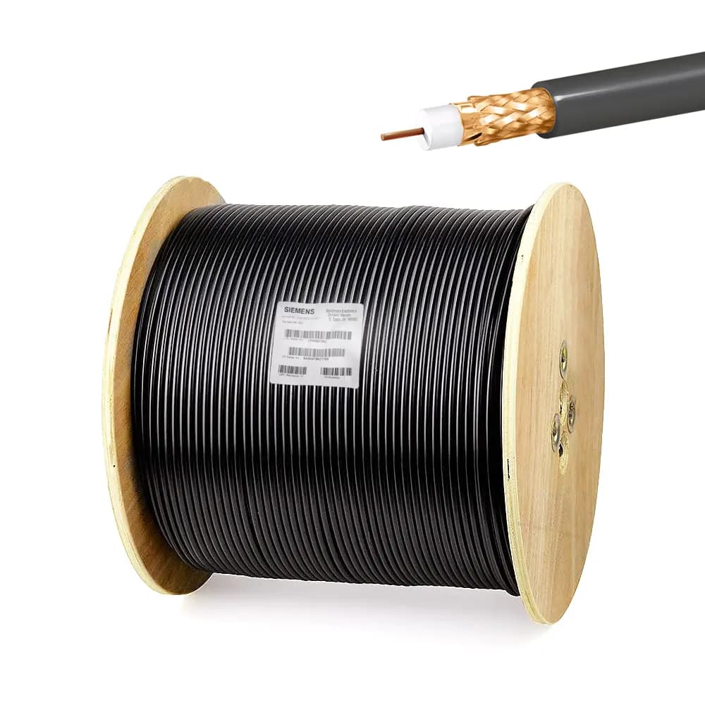کابل کواکسیال RG59 زیمنس مدل 500m 0/8mm2 CU 144 دو فویل