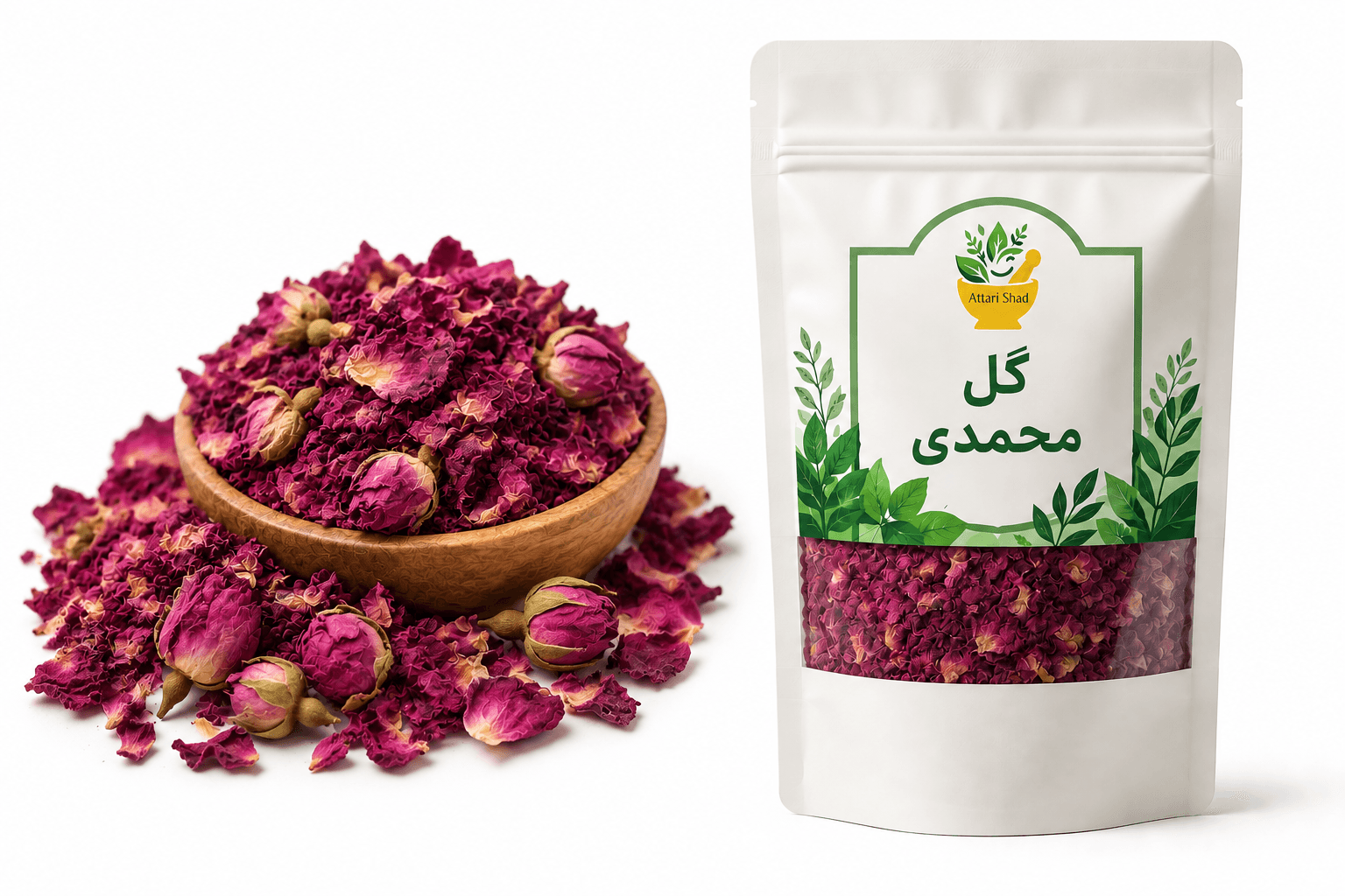 گل محمدی خشک — تصویر ۵