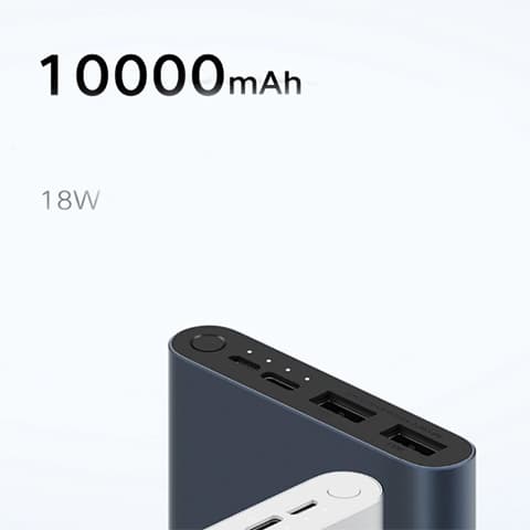 پاور بانک PLM13ZM شیائومی 10000 میلی آمپر ساعت 2 پورت مدلV3 (فروش عمده و تک) — تصویر ۴