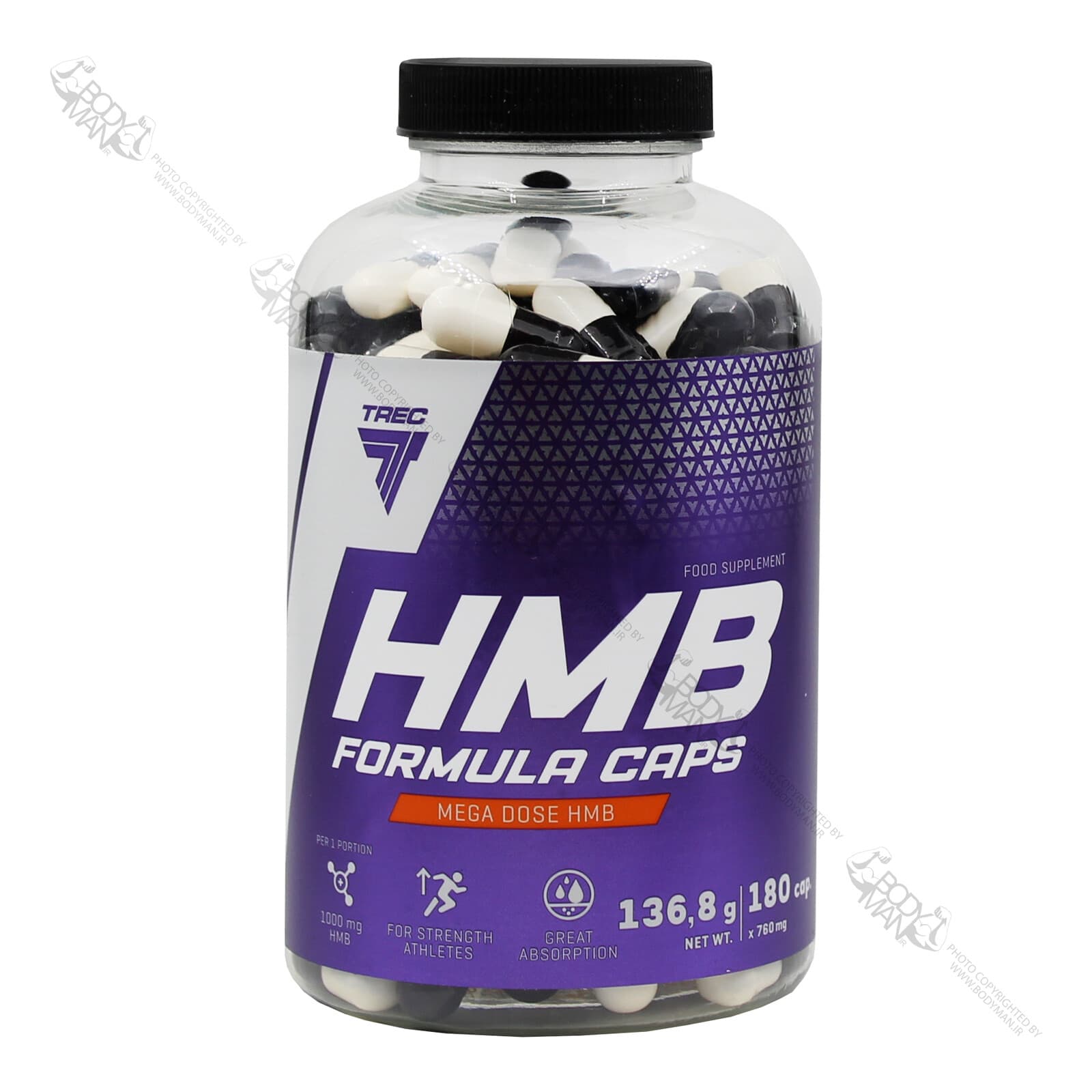 اچ ام بی فرمولا کپس ترک نوتریشن |‌ TREC NUTRITION HMB CAPS