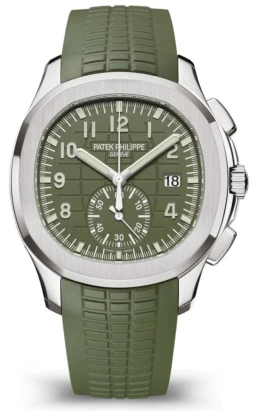 ساعت مچی پتک فیلیپ آکوانوت | Patek Philippe Aquanaut | استیل صفحه سبز-زیر ثانیه مستر کوالیتی