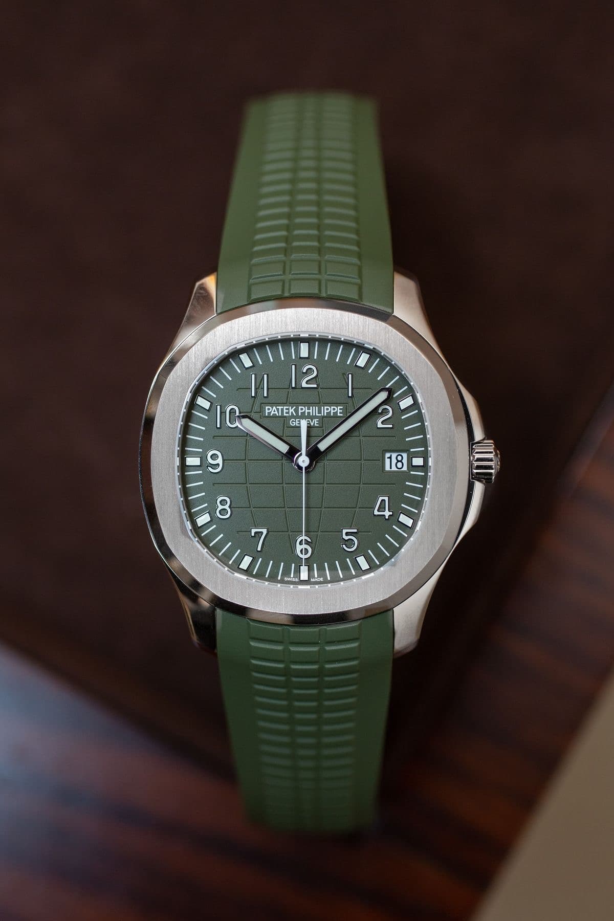 ساعت مچی پتک فیلیپ آکوانوت | Patek Philippe Aquanaut | استیل صفحه سبز کوارتز