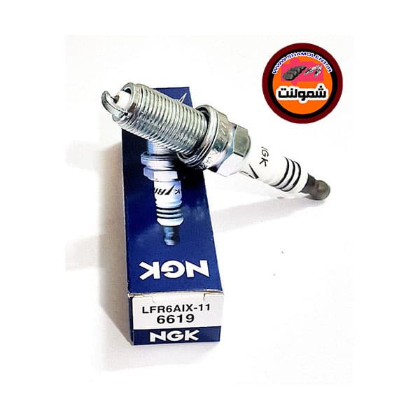یک دست(4عدد)شمع ان جی کی مدل LFR6AIX-11 6619 پایه بلند سوزنی ایریدیم برای پژو 206 SD V6 V8 V9 تیپ5