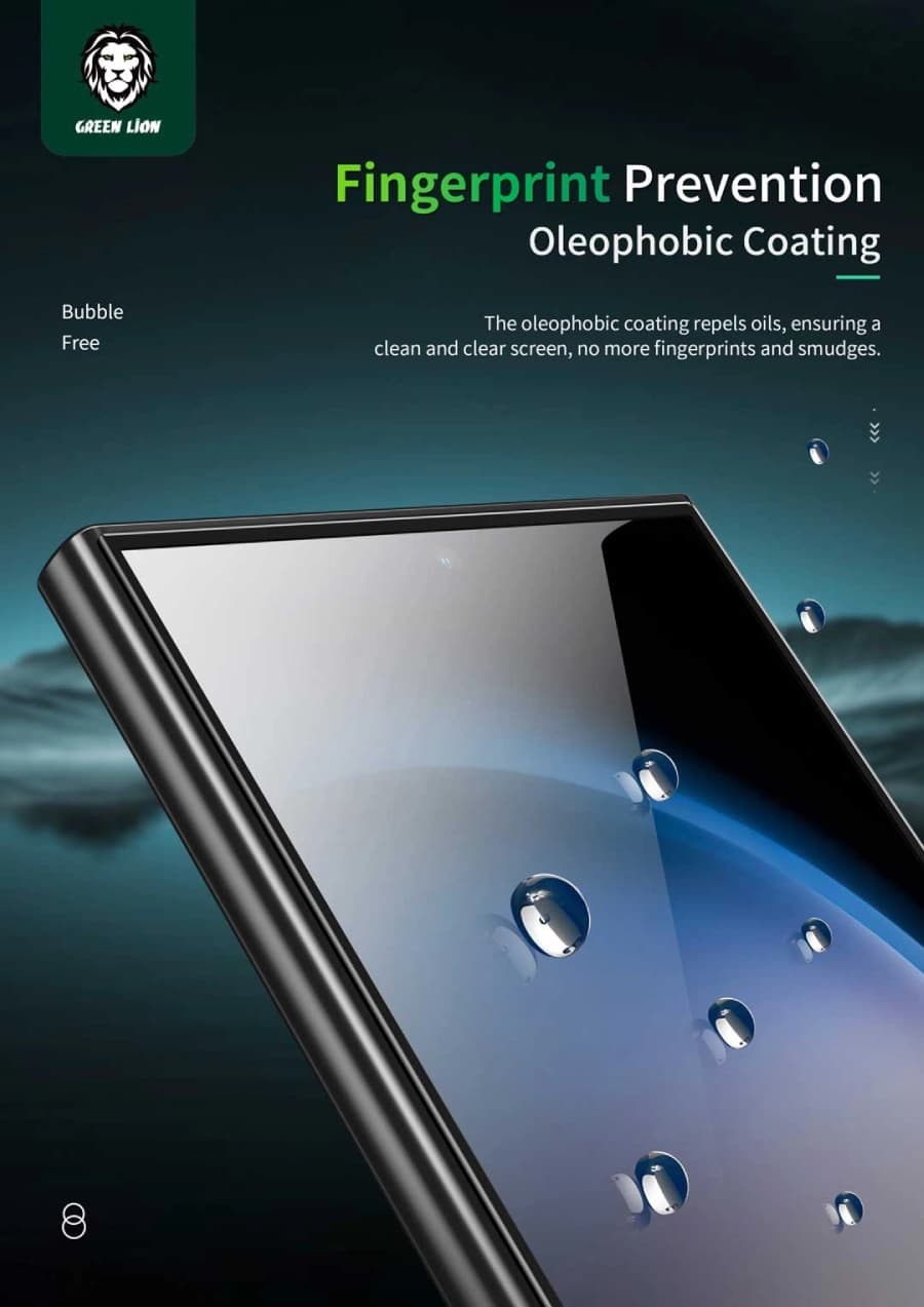 گلس کریستال سامسونگ گرین لاین samsung 9H Crystal Sheild Finger Print Unlock — تصویر ۷