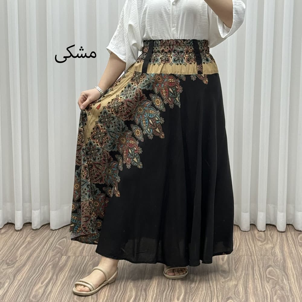 دامن وارداتی اندونزی مدل آینه‌کاری کد 1609