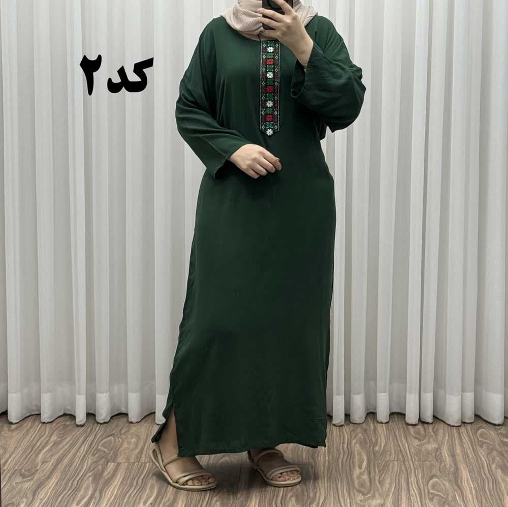 پیراهن کفتان گلدوزی کد 1516 — تصویر ۷