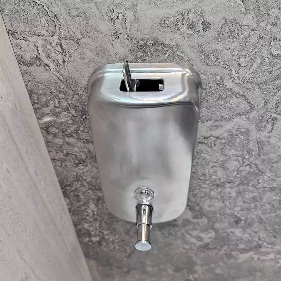 جای مایع استیل دیواری مات برند Evdy (استیل مات) — تصویر ۳