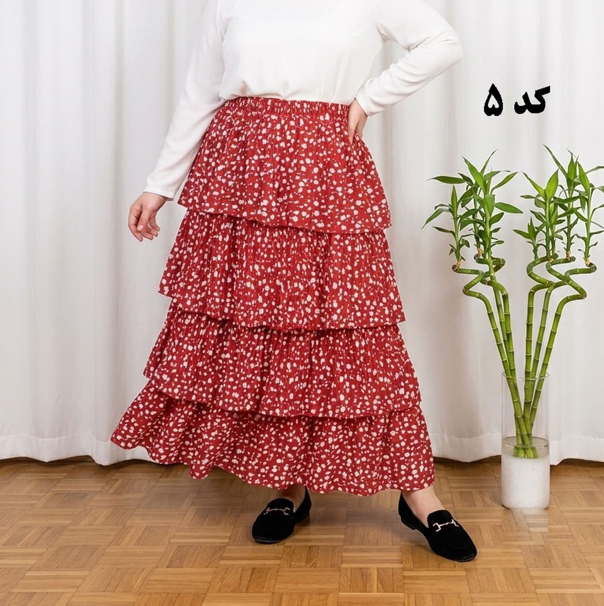 دامن وارداتی طبقه‌ای کد 1501 — تصویر ۷