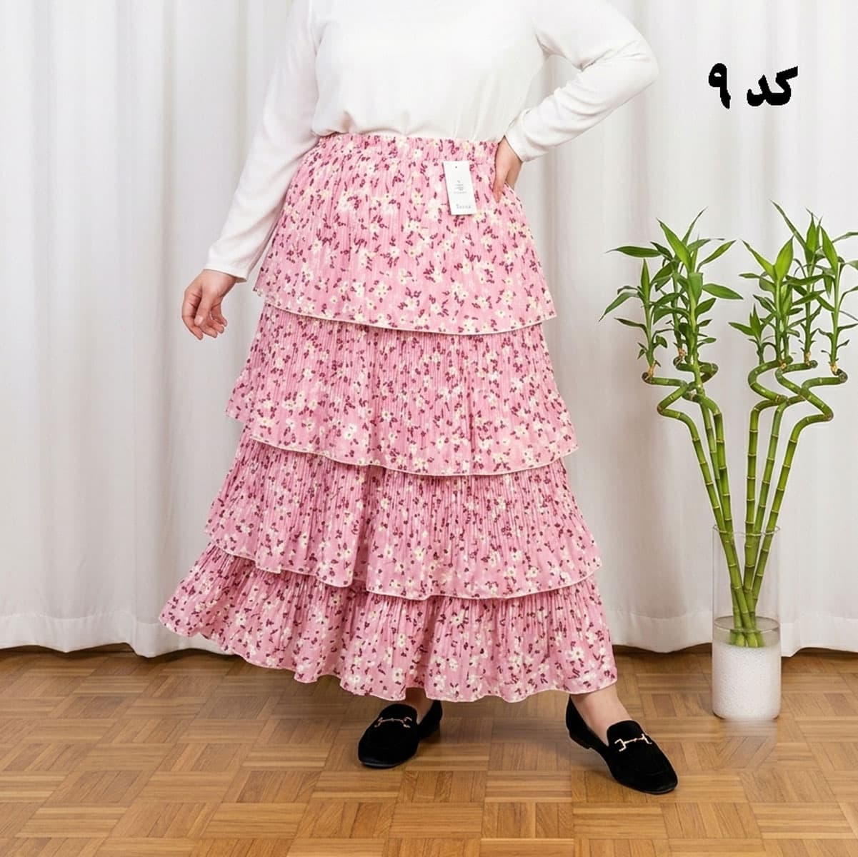 دامن وارداتی طبقه‌ای کد 1501 — تصویر ۴