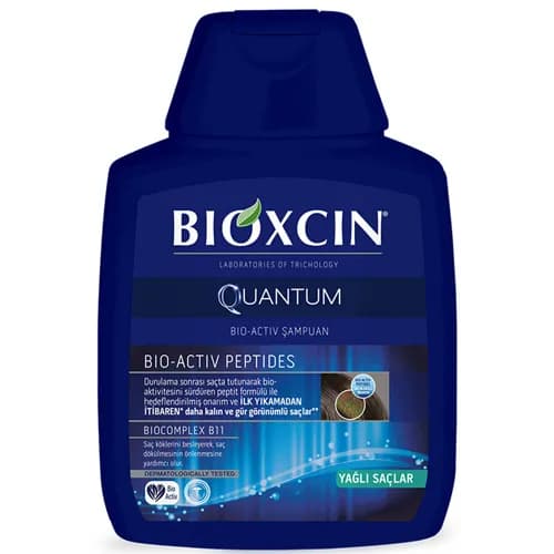 شامپو ضد ریزش بیوکسین مناسب موهای چرب مدل Quantum حجم 300 میل