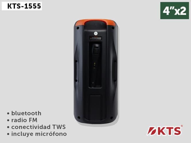 اسپیکر میکروفون دار KTS-1555 قابل حمل و زیبا — تصویر ۶