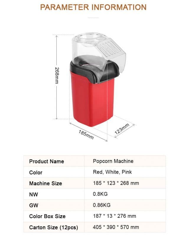 پاپ کورن پفیلا ساز مدل CT-1801 کلاسی تاچ — تصویر ۵