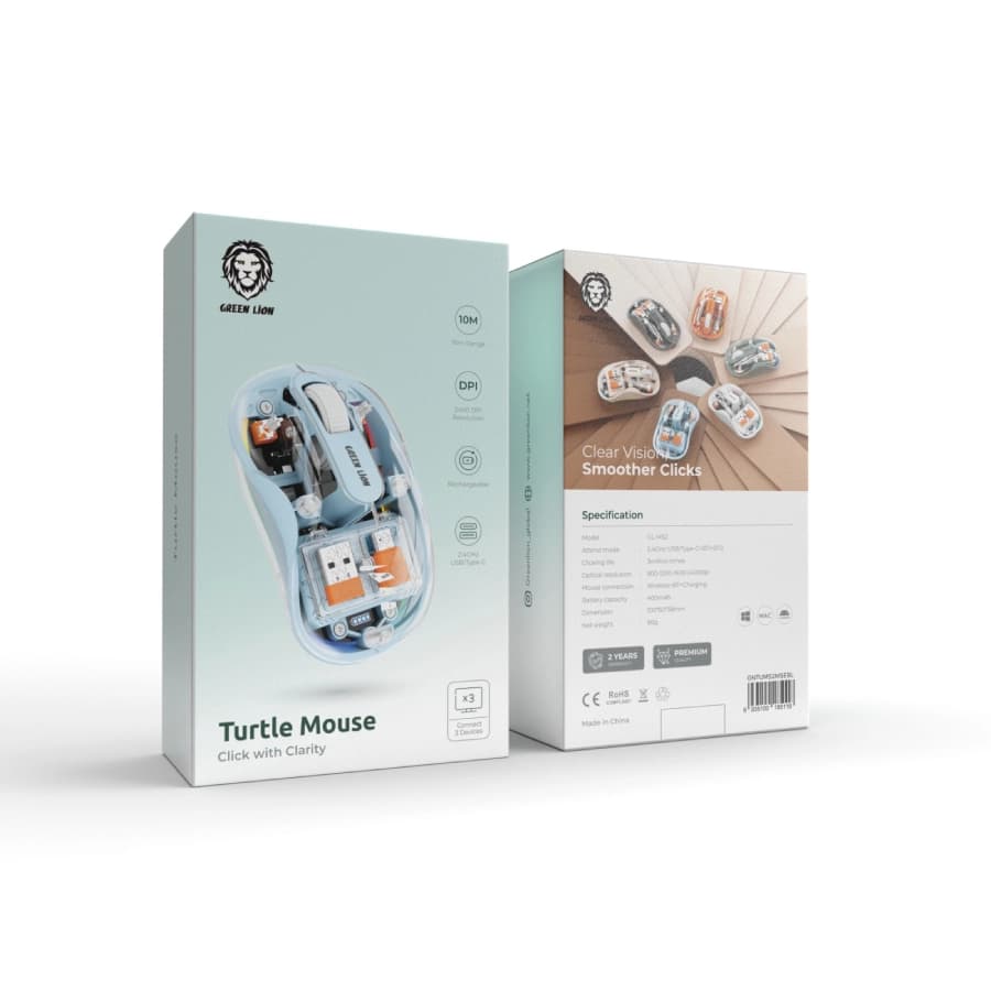موس بی سیم ترتل گرین لاین turtle mouse — تصویر ۷