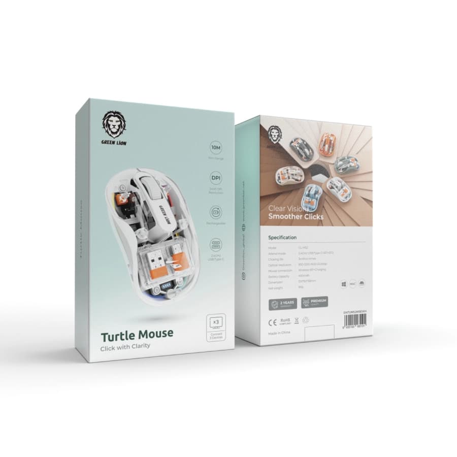 موس بی سیم ترتل گرین لاین turtle mouse — تصویر ۲