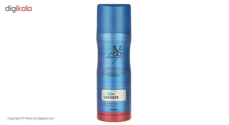 اسپری مردانه شمیاس مدل Lacoste حجم 200 میلی لیتر — تصویر ۳
