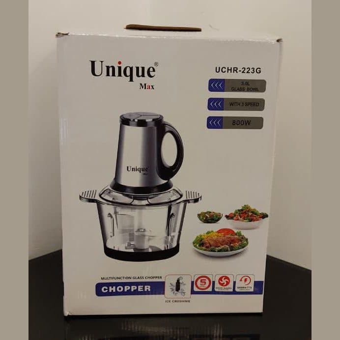 خردکن یونیک مکس مدل UCHR-223G سه لیتری 800 واتی سه سرعته — تصویر ۴