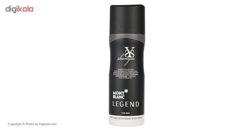 اسپری مردانه شمیاس مدل Legend حجم 200 میلی لیتر — تصویر ۲