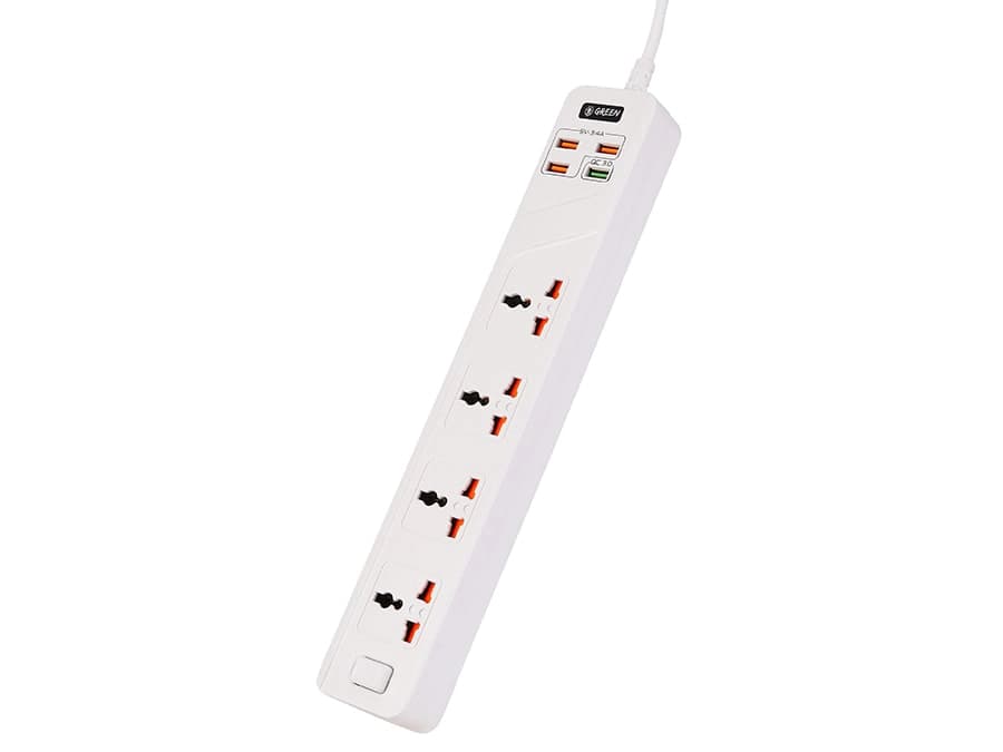 چند راهی برق گرین مدل Multiport Power Socket 3000w — تصویر ۲