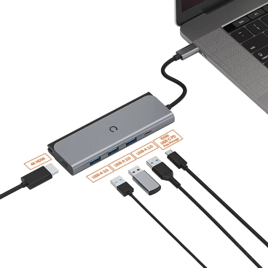 هاب Type-c گرین لاین 12 در 1 4K — تصویر ۳