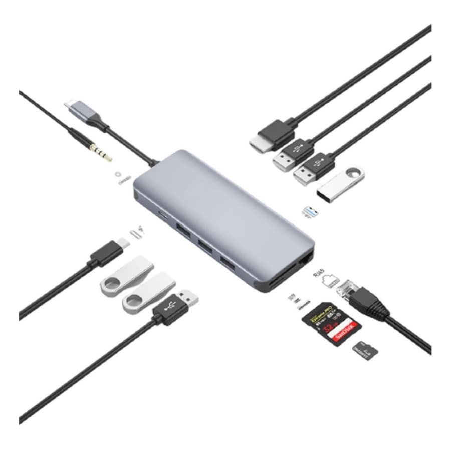 هاب Type-c گرین لاین 12 در 1 4K — تصویر ۴
