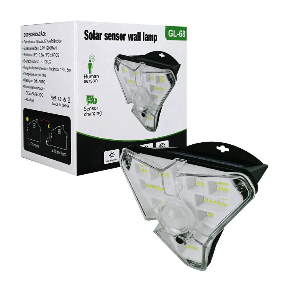 لامپ خورشیدی solar wall lamp GL-68