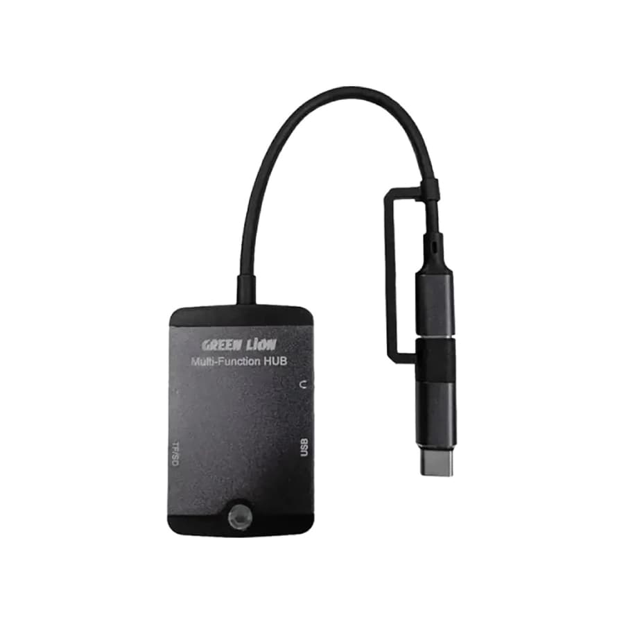 هاب 5 پورت USB-C/Lightning گرین لاین مدل 5in1 Mini Multifunction Hub — تصویر ۲