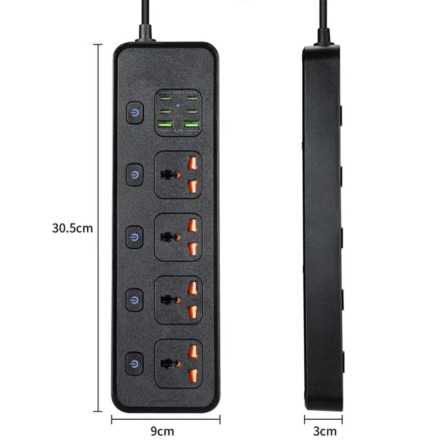 چند راهی برق گرین لاین مدل PD30W Power Socket 3000w — تصویر ۸