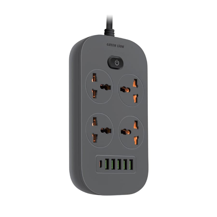 چندراهی برق گرین مدل Power Socket 5 USB 2500W — تصویر ۲