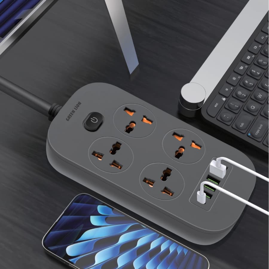 چندراهی برق گرین مدل Power Socket 5 USB 2500W — تصویر ۴