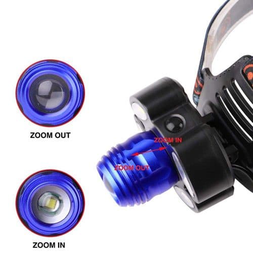 چراغ پیشانی هدلایت rotary zoom پنج لامپ — تصویر ۴