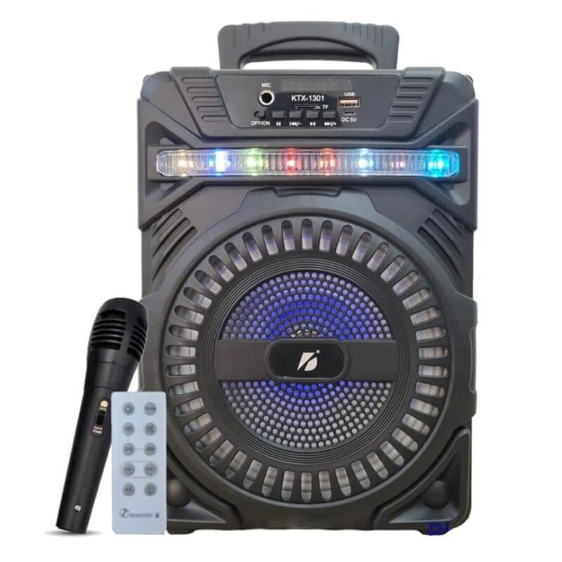 اسپیکر ktx-1301 قابل حمل 8 اینچی میکروفون دار