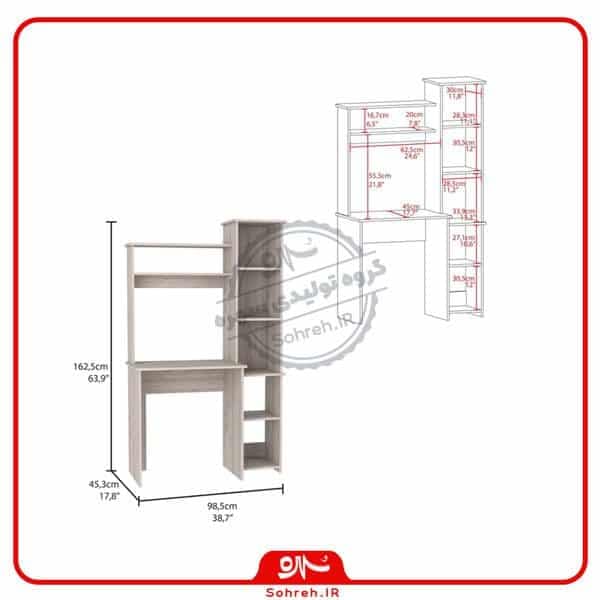 میز تحریر مدل SO22142 — تصویر ۲