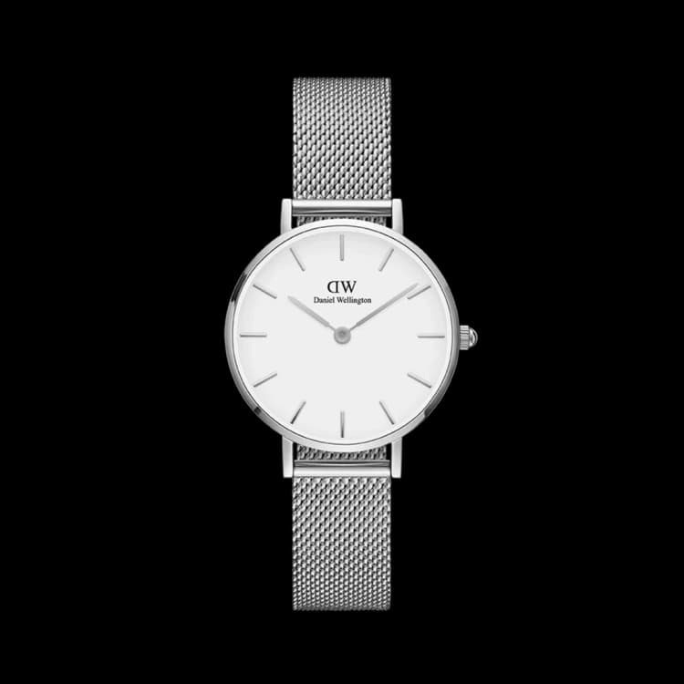 ساعت مچی دنیل ولینگتون پتیت | Daniel Wellington Petite | نقره ای صفحه سفید مستر کوالیتی