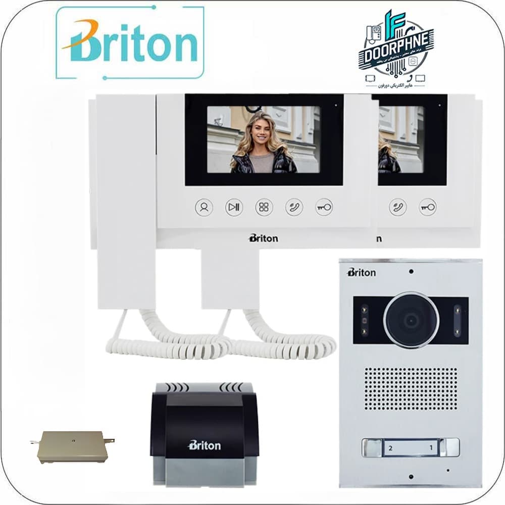 آیفون تصویری برایتون مدل 4330-2002 پکیج دو طبقه