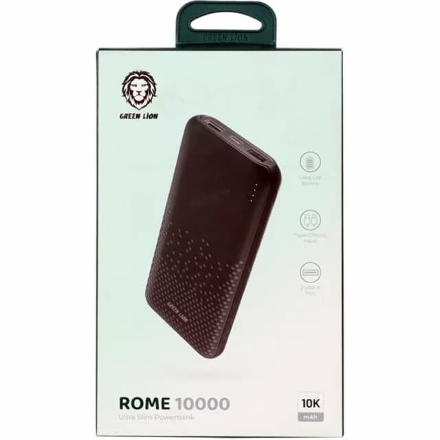 پاوربانک ۱۰۰۰۰ میلی آمپر رم گرین لاین Rome 10000 mAh Powerbank