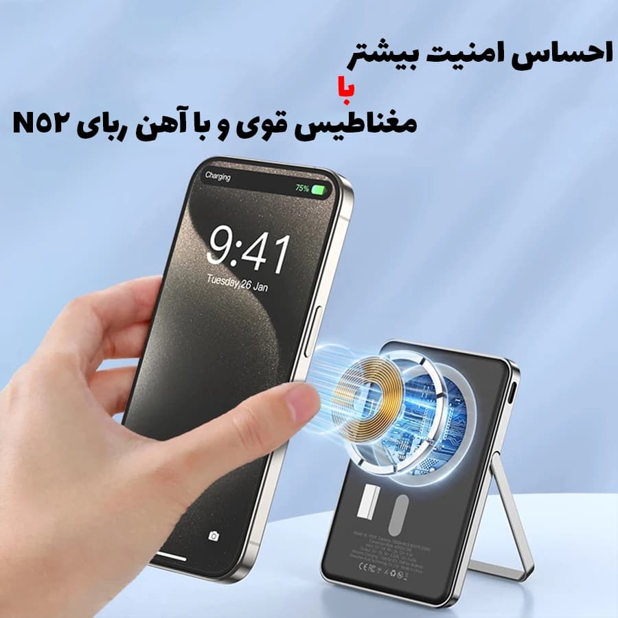 پاوربانک گرین لاین مدل Moreno 5000mAh — تصویر ۳