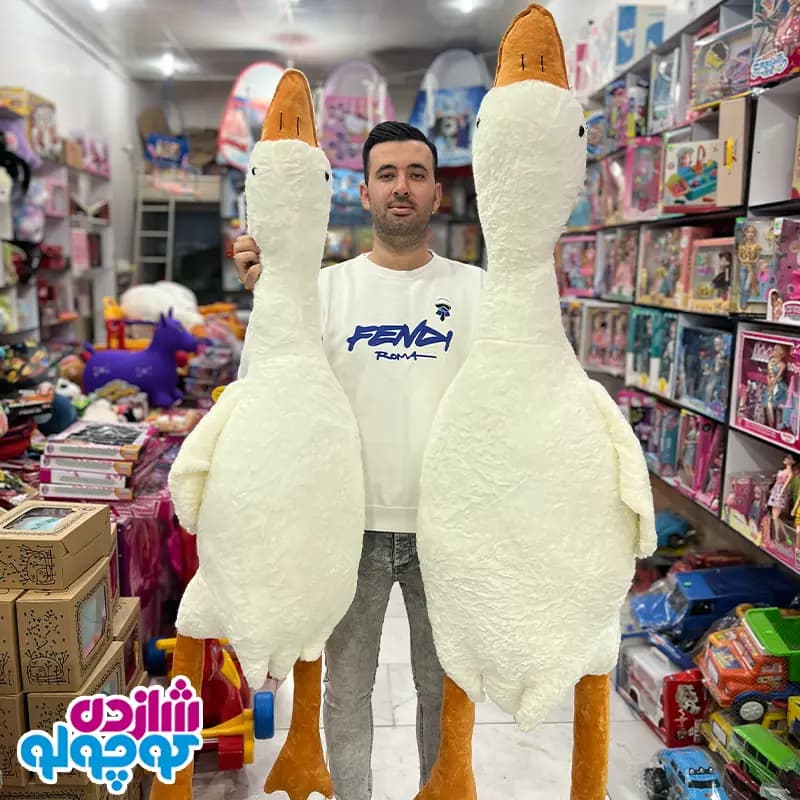 عروسک غاز خوابیده بالشتی — تصویر ۶