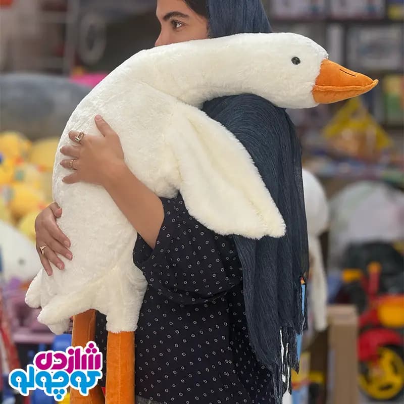 عروسک غاز خوابیده بالشتی — تصویر ۸
