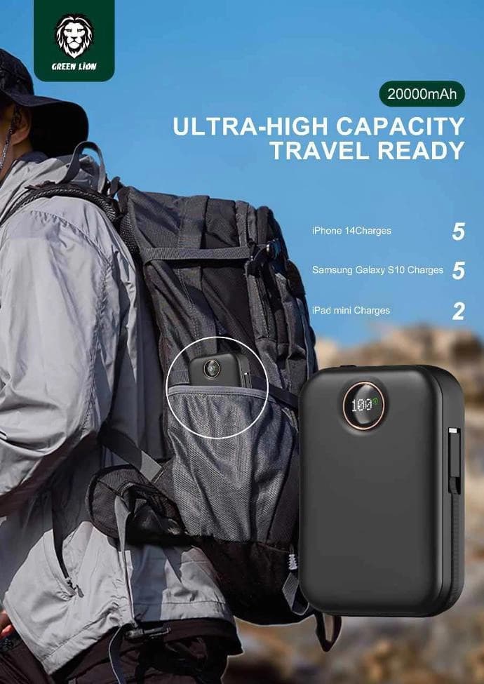 پاوربانک ۲۰۰۰۰ میلی آمپر موناکو گرین لاین Monaco 20000mAh Powerbank — تصویر ۳