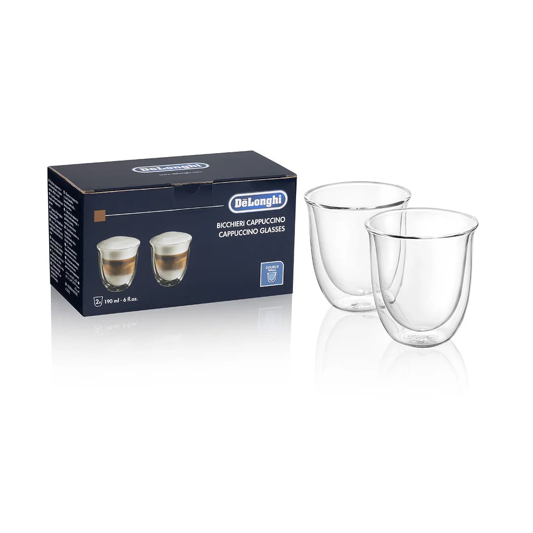 لیوان دوجداره دلونگی «کاپوچینو» | De’Longhi cappuccino Wall Glasses Double — تصویر ۲
