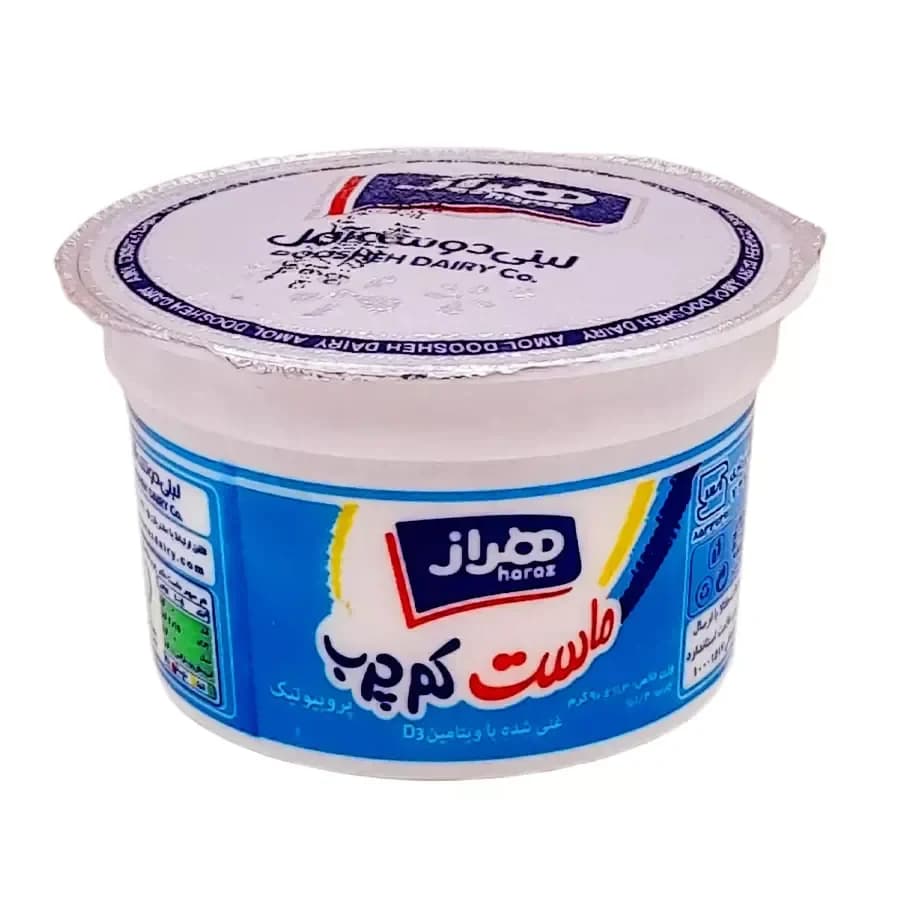 ماست تک نفره کم چرب هراز 90 گرم