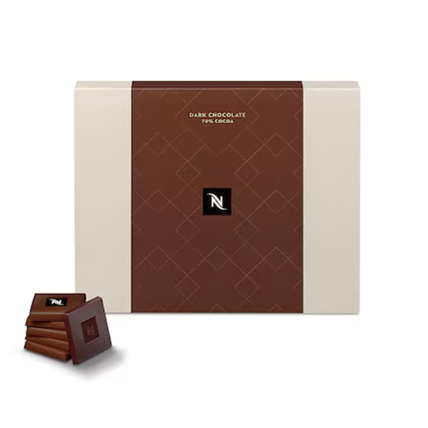 شکلات تلخ نسپرسو با %70 کاکائو (40 تکه) | Nespresso dark chocolate