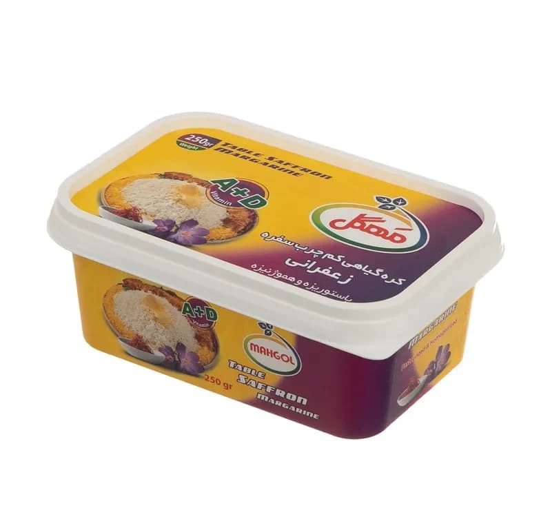 کره گیاهی زعفرانی مهگل 250 گرم