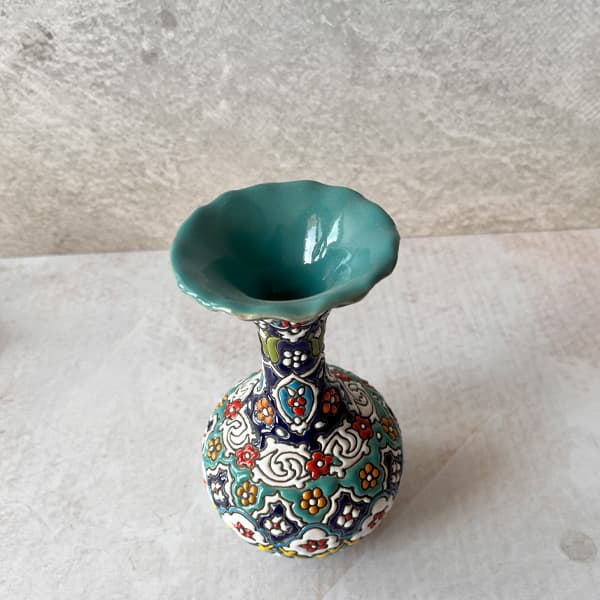 گلدان میناکاری کوچک کد 205 — تصویر ۲