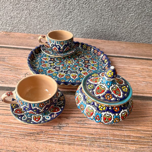ست چای خوری میناکاری کد 54 — تصویر ۲