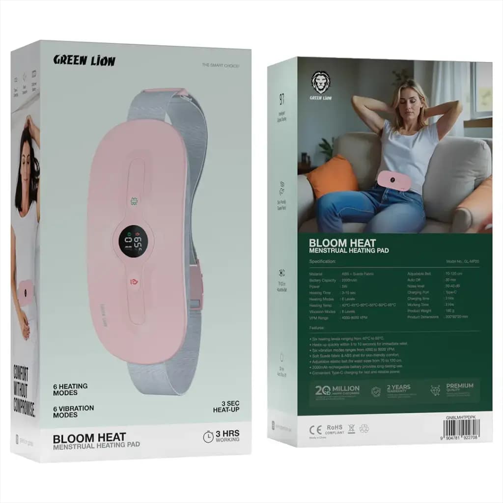 ماساژور قاعدگی گرین لاین Green Lion Bloom Heat Menstrual Heating Pad — تصویر ۲
