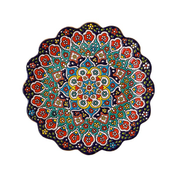 گلاب پاش میناکاری روی سفال — تصویر ۳