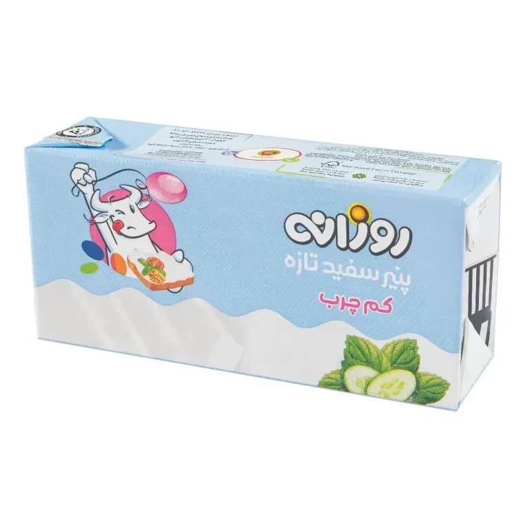 پنیر سفید تازه کم چرب روزانه 340 گرم